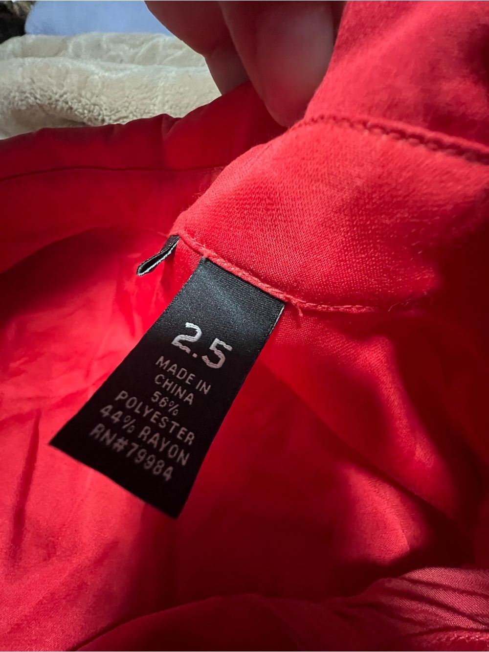 Sleeveless Red Button-Front Dress - Picture 5 of 5